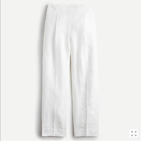 J. Crew Pants & Jumpsuits J Crew High Rise Pleated Linen Pants Sz0
